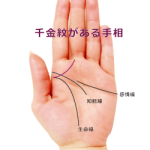 運命線の起点で占う6-生命線の起点から運命線が伸びる手相(千金紋・成り上がり線・這い上がり線)