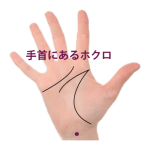 手首(地丘)にあるほくろ占い
