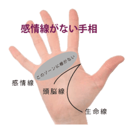 感情線がない手相 感情線の線が薄い手相 簡単な手相の見方を伝授します